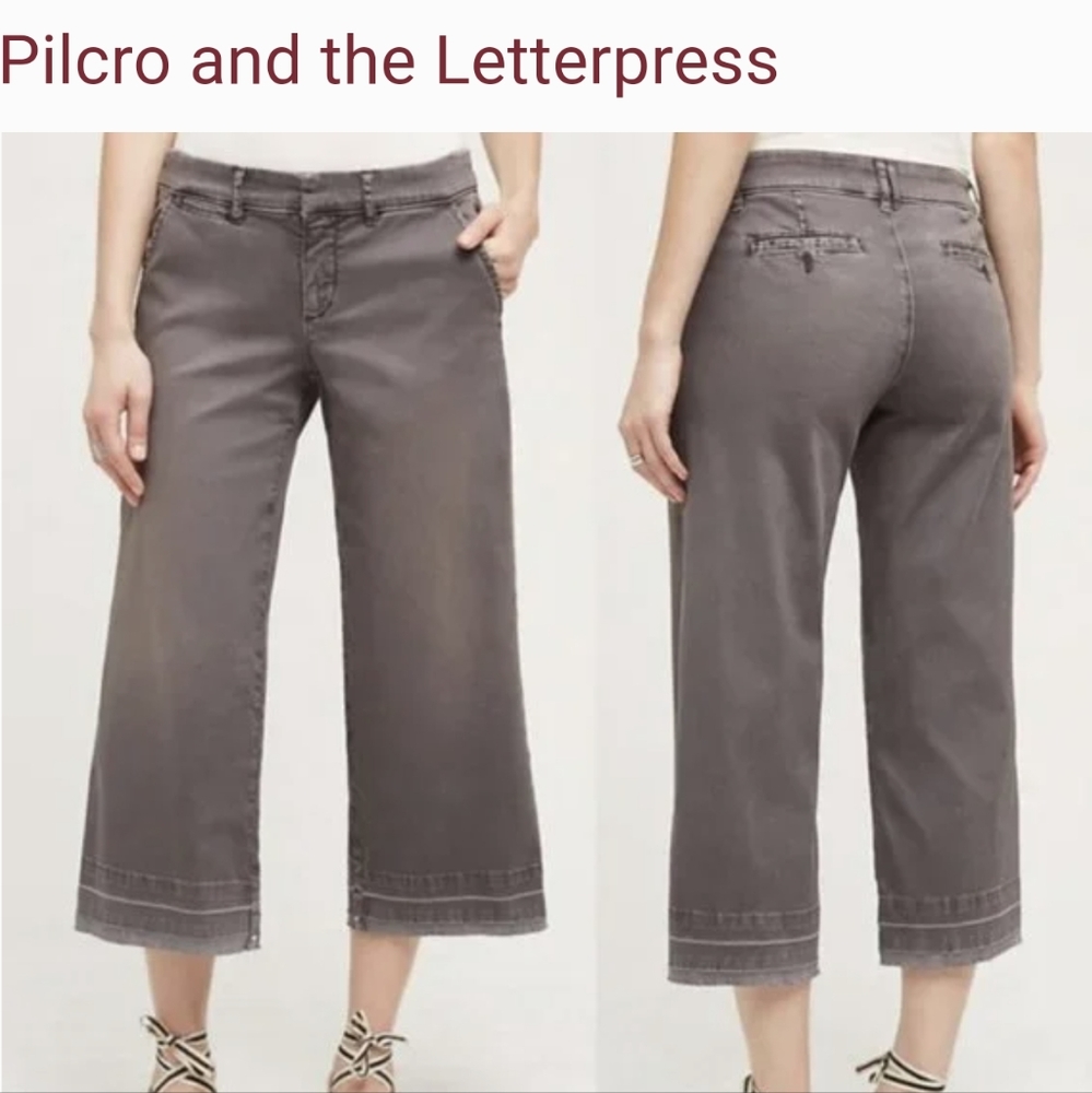 Pilcro & the Letterpress Hyphen Wide Leg